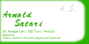 arnold satori business card